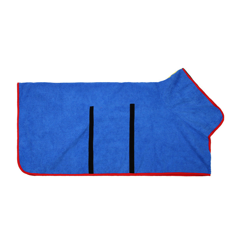 Microfibre Dog Bathrobe | Super Absorbent Quick-Dry Coat with Hook & Loop