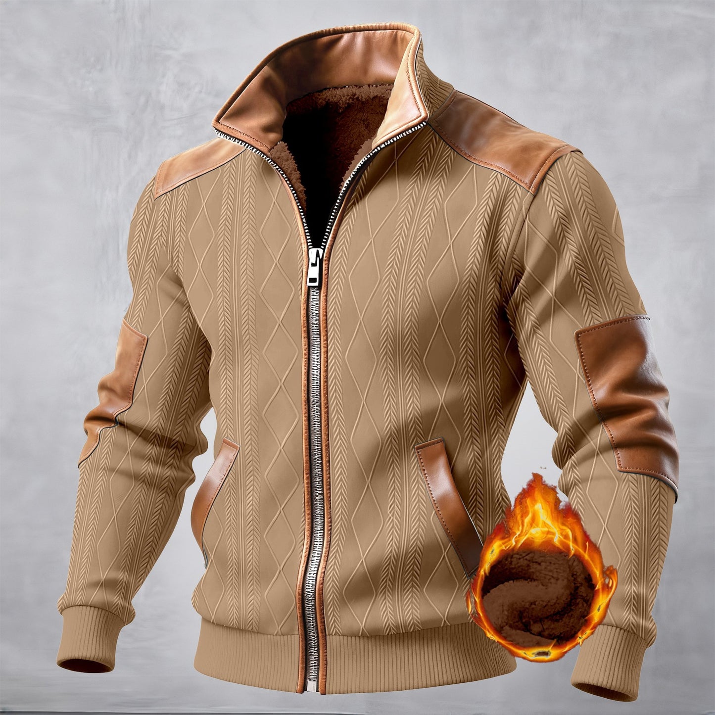 Men's Plaid Fleece-Lined Hooded Zip-Up Jacket – 6 Colours | S–3XL