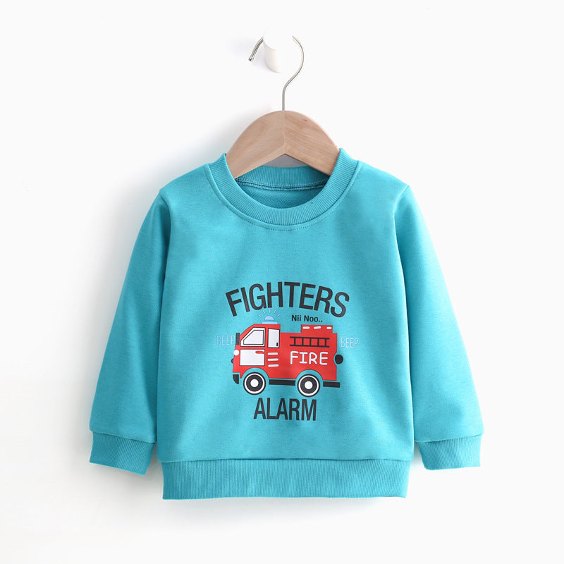 Children's Cartoon Cotton Sweatshirt Pullover | Kids Casual Top