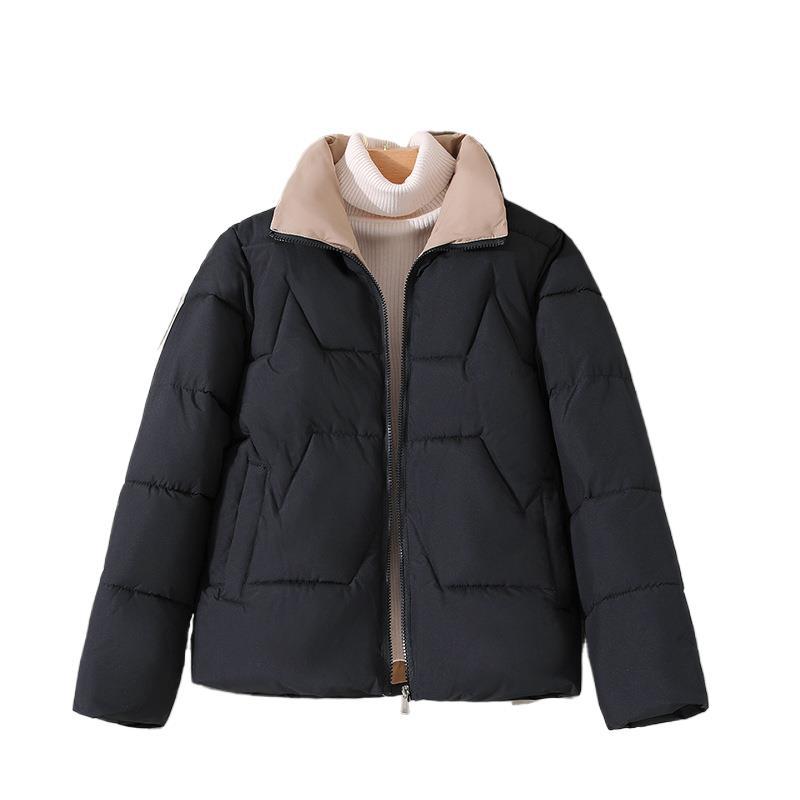 Women's Cropped Padded Jacket - Loose Fit, 4 Colours, M-4XL