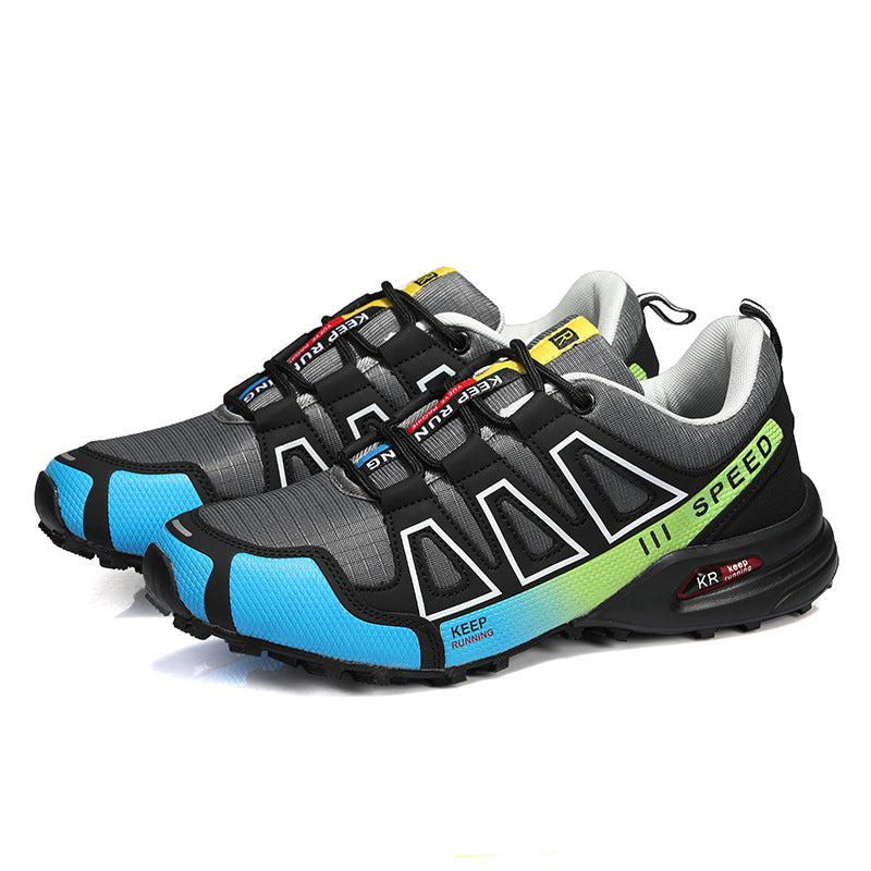 Men's Lightweight Breathable Hiking Trainers - Off-Road Trekking Casual Shoes