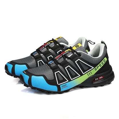 Men's Lightweight Breathable Hiking Trainers - Off-Road Trekking Casual Shoes