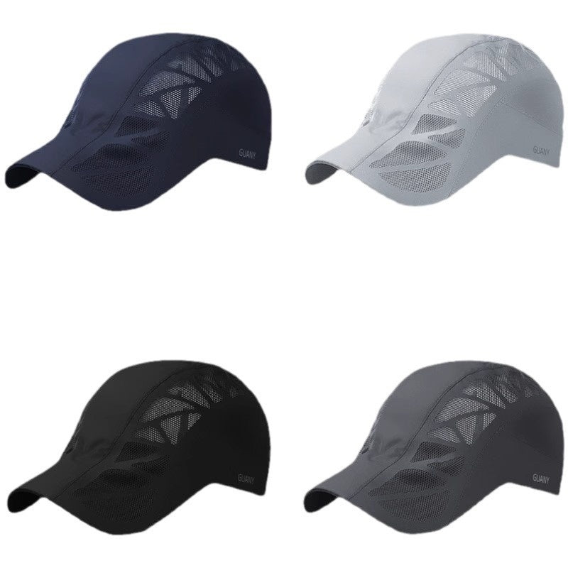 Quick-Dry Polyester Baseball Cap - High Crown Sun Protection
