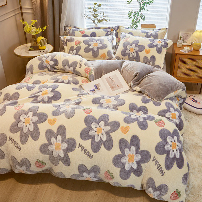Double-Sided Milk Velvet Duvet Cover | 14 Designs