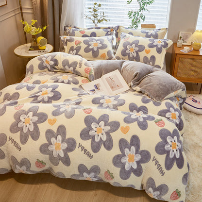 Double-Sided Milk Velvet Duvet Cover | 14 Designs