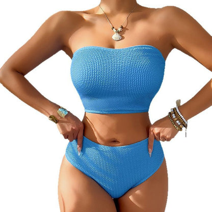 Women's High Waist Bikini Set – Two-Piece Swimwear | 4 Colours