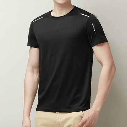 Men's Ice Silk T-Shirt – Slim Fit Short Sleeve | 5 Colours | Sizes M–5XL