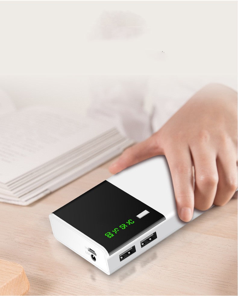 Digital Display Power Bank – Multi-Capacity Portable Charger 1,300-20,000mAh White