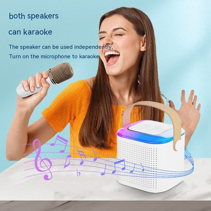 Bluetooth Karaoke Machine with 2 Wireless Microphones
