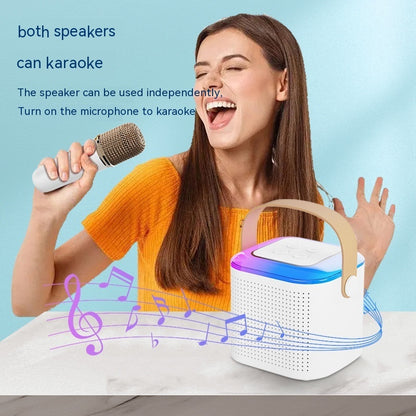 Bluetooth Karaoke Machine with 2 Wireless Microphones