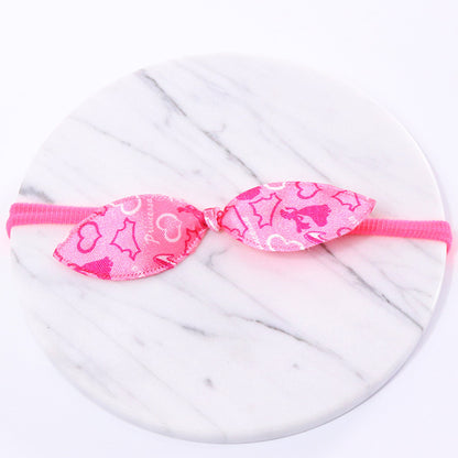 Rabbit Ear Bow Hair Ties | Single & 10-Pack | Assorted Colours