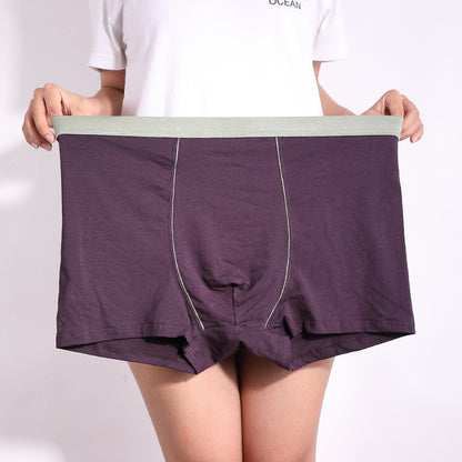 Men's Oversized Cotton Boxer Shorts – Breathable Baggy Trunks