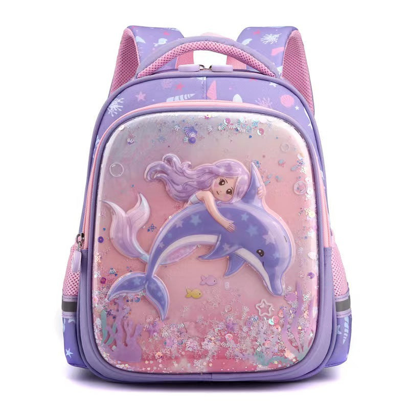 Mermaid Children's Waterproof School Backpack – Ergonomic Kids Bag