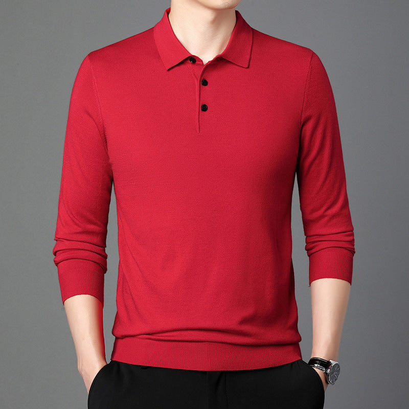 Men's Polo Neck Knitted Sweater | 10 Colours