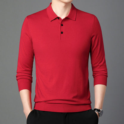 Men's Polo Neck Knitted Sweater | 10 Colours