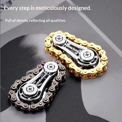 Metal Gear Chain Wheel Spinner Stress-Relief Toy | Alloy