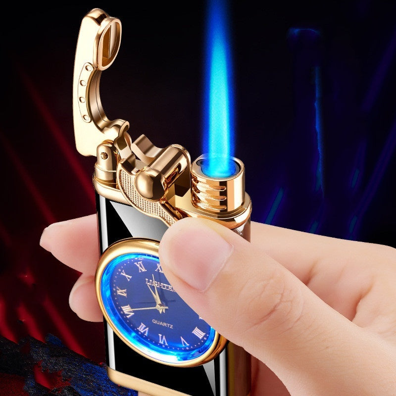 2-in-1 Watch Lighter with Butane Torch Flame