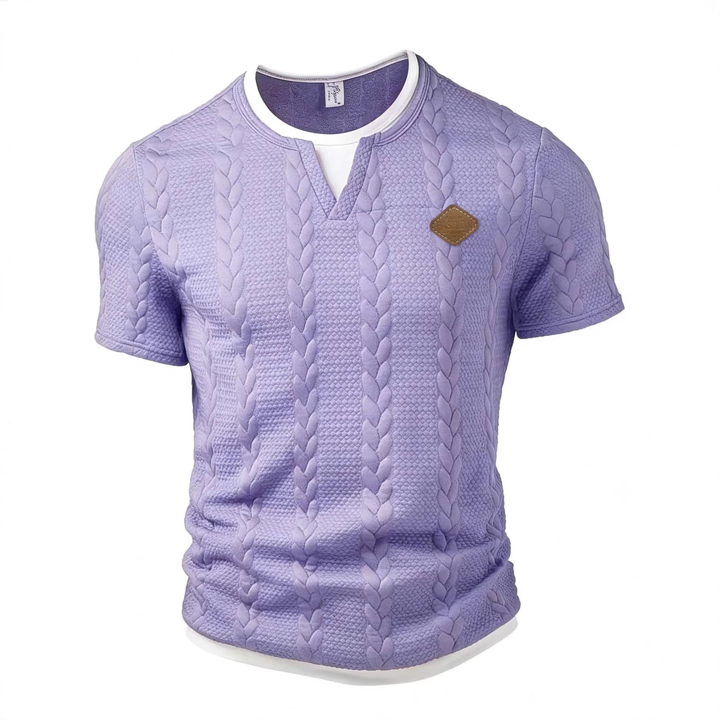 Men's Mock Two-Piece Short Sleeve T-Shirt | Slim Fit
