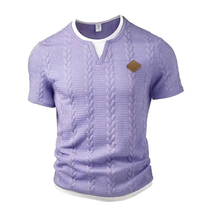 Men's Mock Two-Piece Short Sleeve T-Shirt | Slim Fit