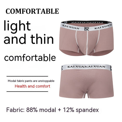 Men's Modal Boxer Briefs – Breathable Soft Underwear 8 Colours
