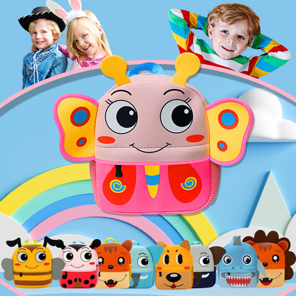 Kids' Animal Print Neoprene Backpack – 9 Cute Cartoon Designs