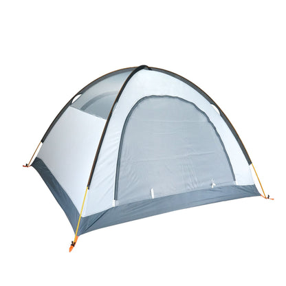 3-4 Person Double-Layer Camping Tent – Aluminium Pole Multi-Door Family Tent Orange, Green & Royal Blue