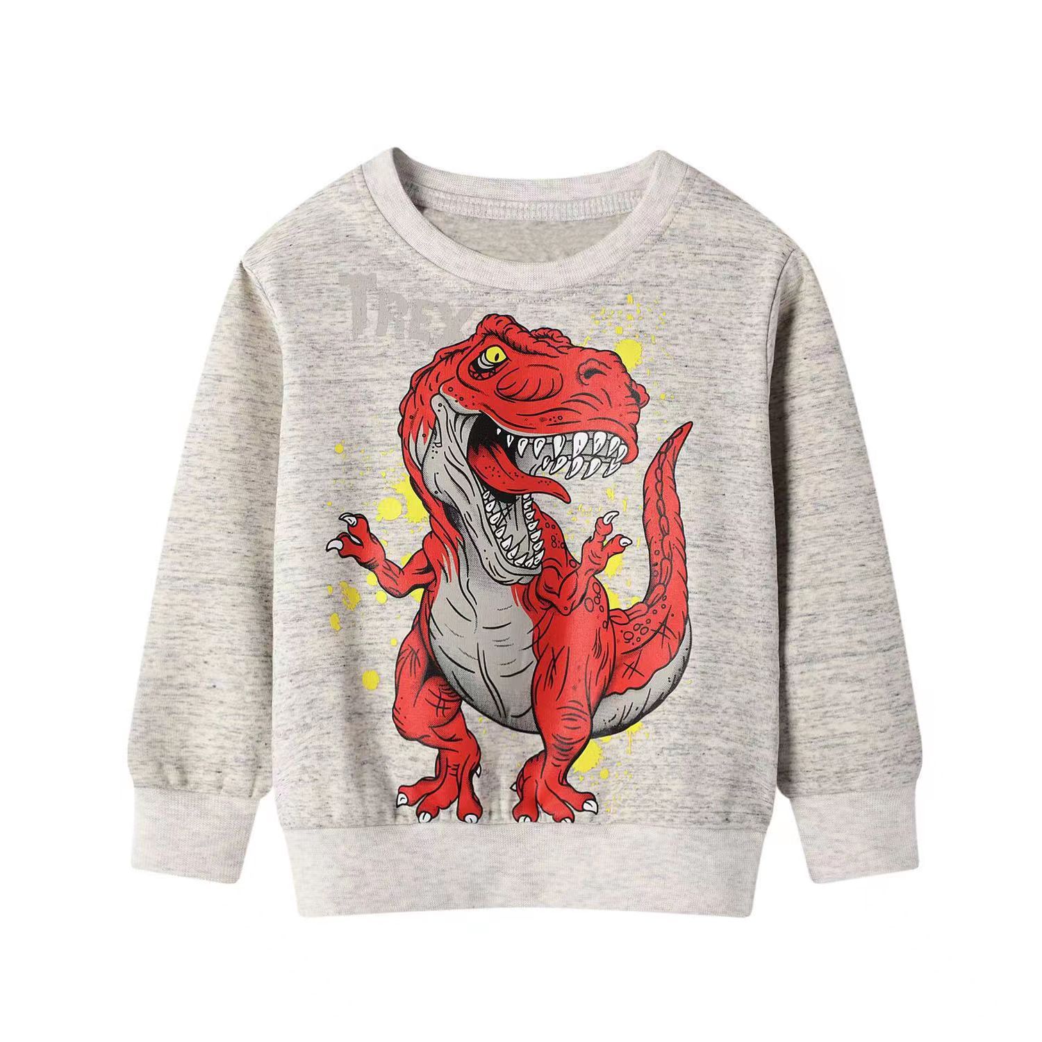 Children's Dinosaur Print Sweatshirt | Cotton Kids Top 90–140cm