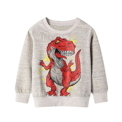 Children's Dinosaur Print Sweatshirt | Cotton Kids Top 90–140cm