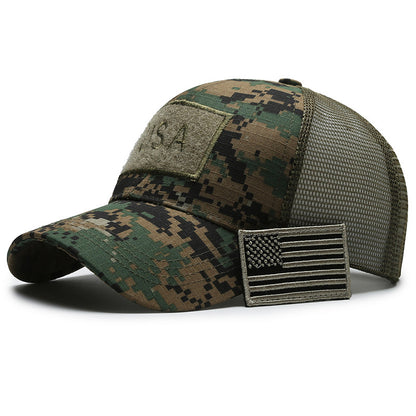 Tactical Camouflage Baseball Cap - Embroidered Cotton Unisex