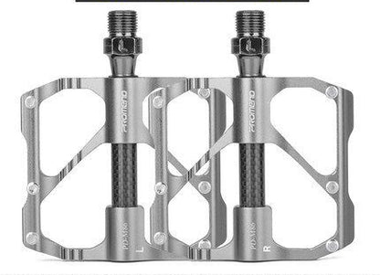 Aluminium-Magnesium Carbon Bearing Bicycle Pedals – M86C MTB & R87C Road Black, Red & Silver