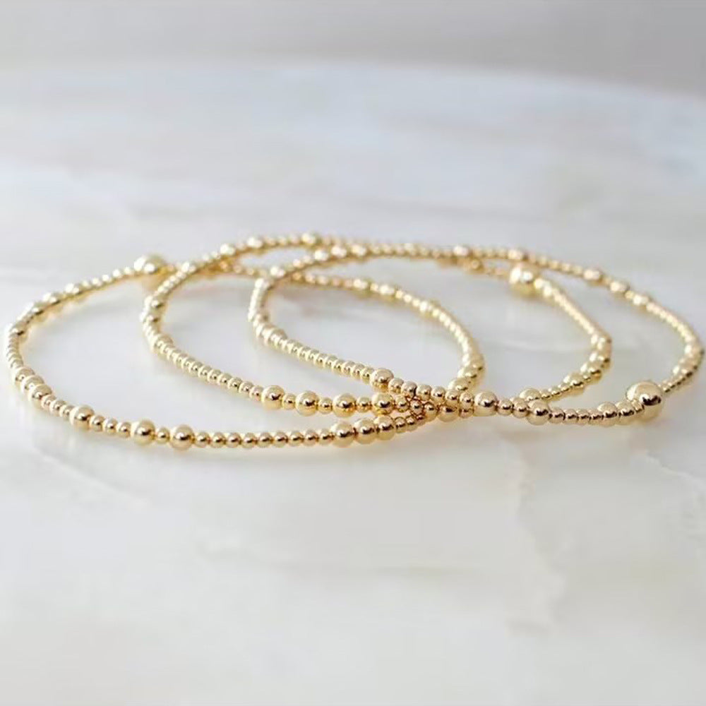 Geometric Stacking Bracelet | Elegant Stainless Steel Bangle for Women