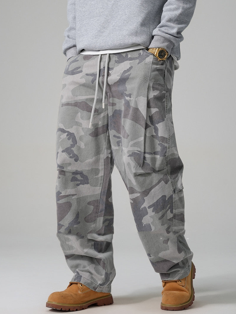 Men's Cotton Camouflage Work Trousers – Heavy-Duty Cargo Pants