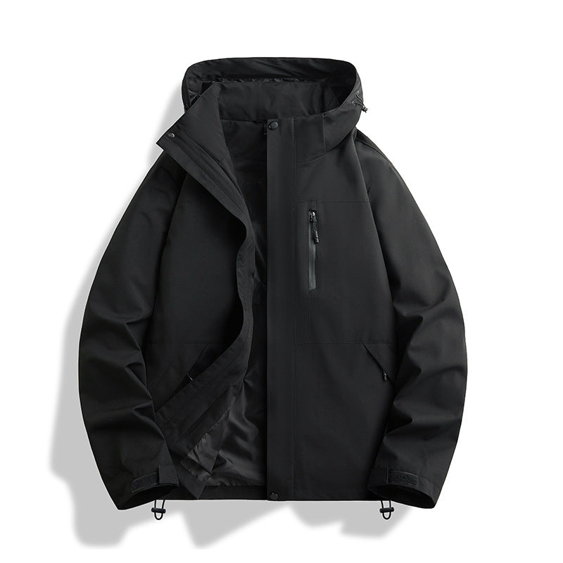 Unisex Waterproof Windproof Hooded Shell Jacket – 12 Colours