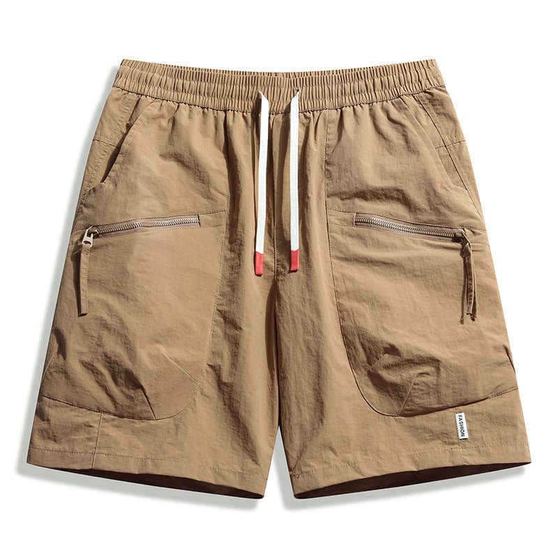 Men's Ice Silk Sports Shorts | Nylon 3D Pocket Outdoor 5-Inch M-4XL