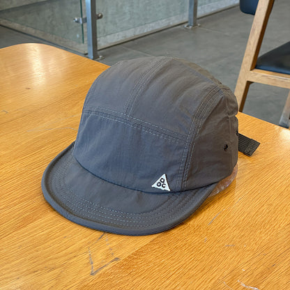 Women's Short Brim Cap - Quick-Dry Triangle Embroidery Dome Cap