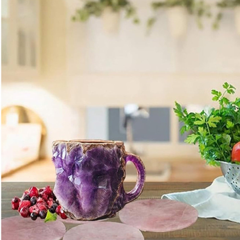 400ml Mineral Crystal-Effect Resin Coffee Mug