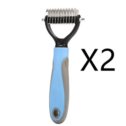 Pet Grooming Brush | Button Hair Removal | Non-Slip | Cats & Dogs