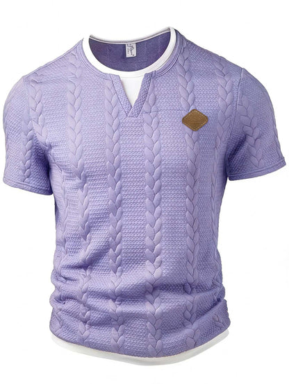 Men's Mock Two-Piece Short Sleeve T-Shirt | Slim Fit
