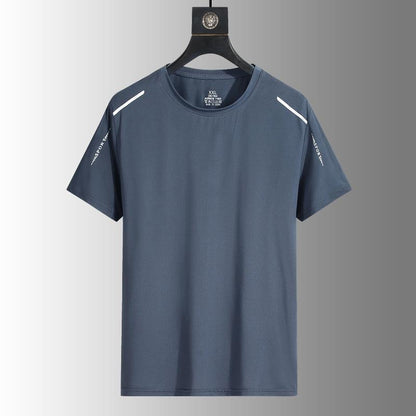 Men's Ice Silk T-Shirt – Slim Fit Short Sleeve | 5 Colours | Sizes M–5XL