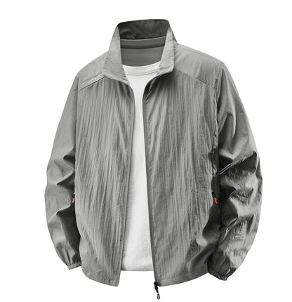 Men's Lightweight Sun-Protective Jacket | Thin Polyester Casual Coat – M to 5XL