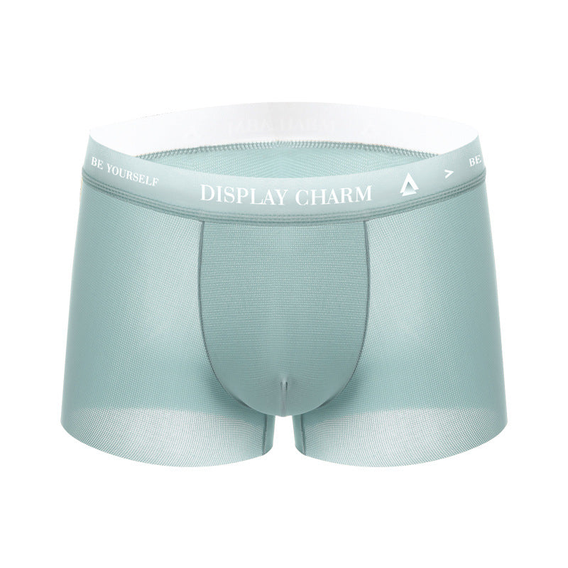 Men's Seamless Nylon Boxer Briefs – Breathable & Quick-Dry