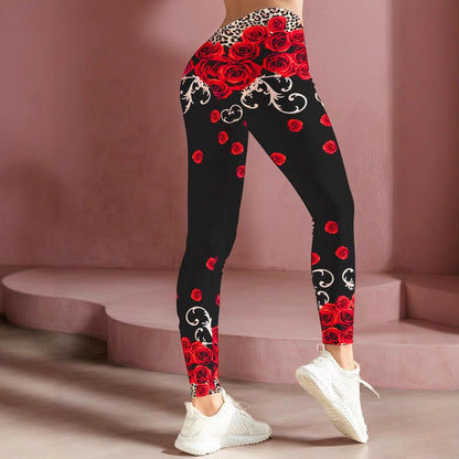 Women's Printed Cropped Leggings | High Stretch | 8 Prints | S-XL