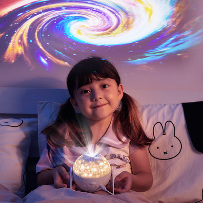 Galaxy Star Projector Night Light with Interchangeable Discs
