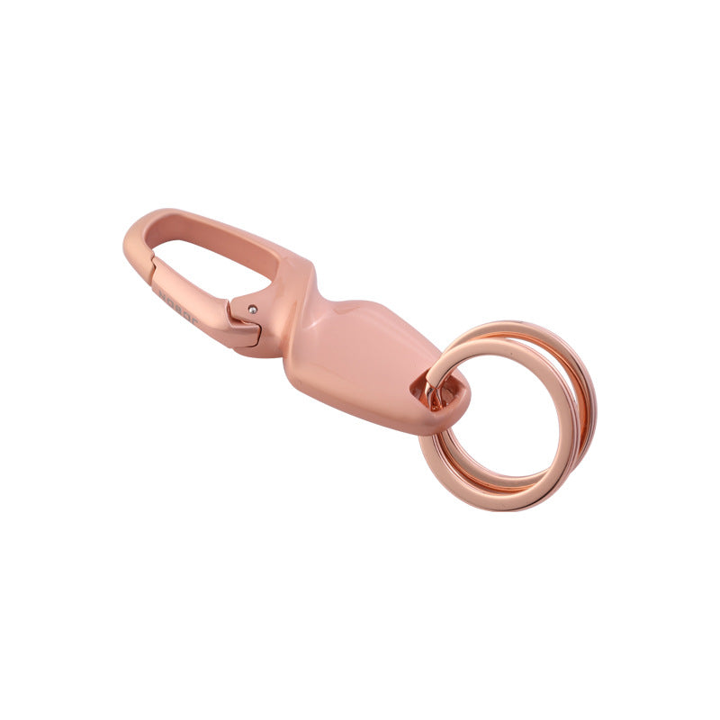 Metal Waist Clip Car Keyring | Black, Chrome & Gold