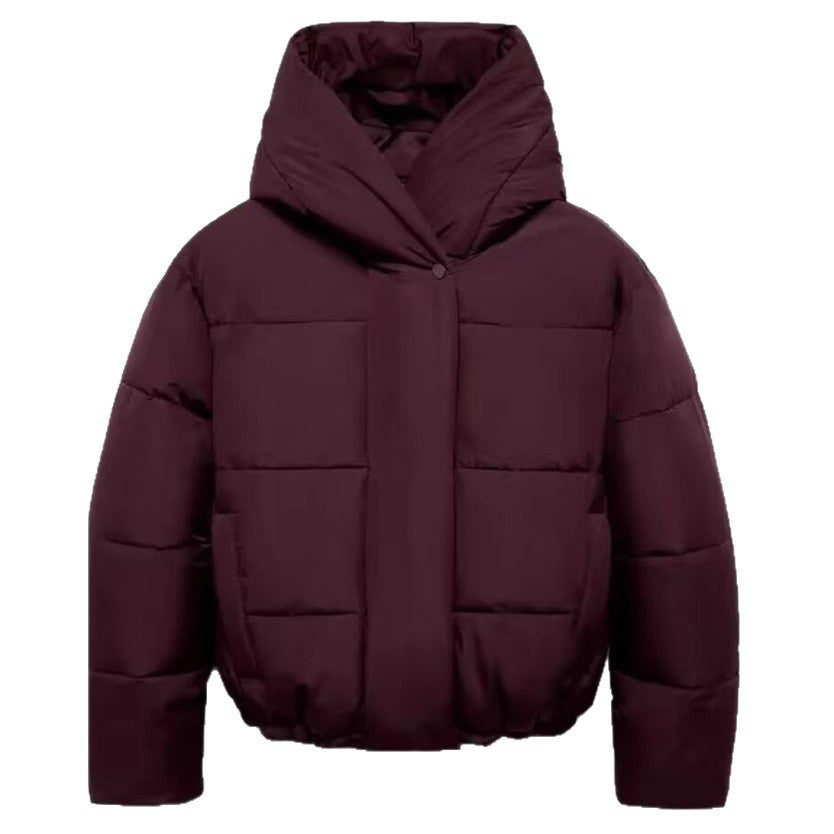 Women's Two-Tone Hooded Padded Jacket – 3 Colours | Sizes XS–L