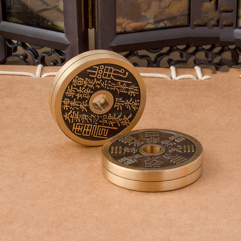 Pure Brass Snap Coin Fidget Toy | Premium EDC Pocket Desk Toy