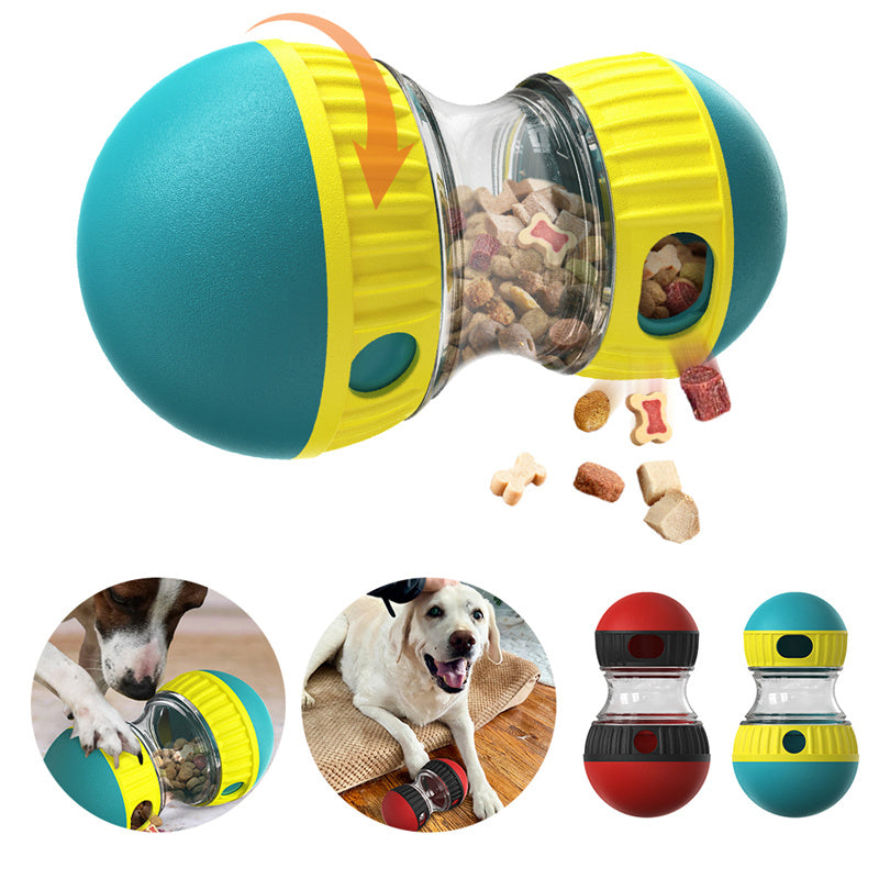 Treat-Dispensing Dog Tumbler Toy | Adjustable Puzzle Feeder for Dogs