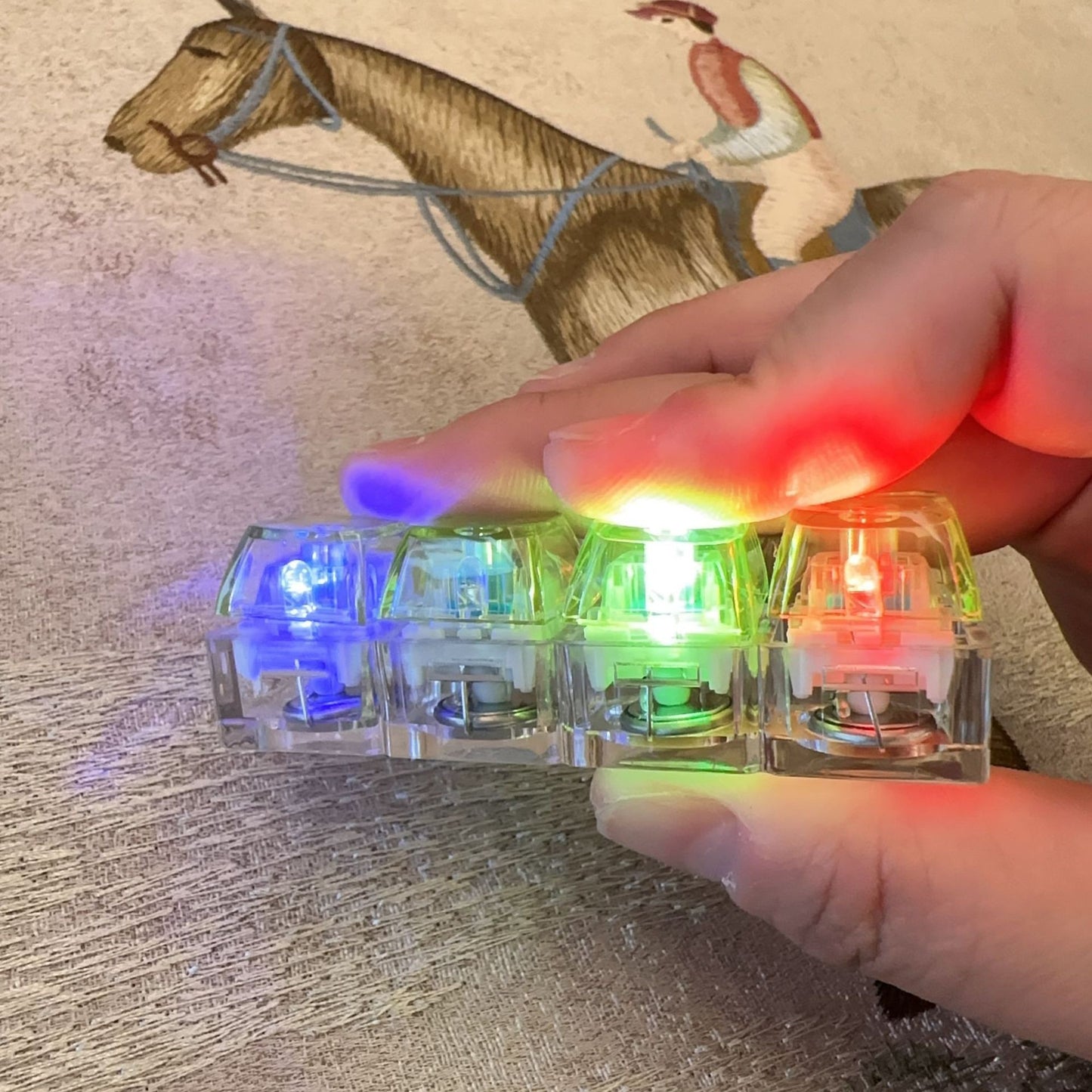 Mechanical Keyboard Key Decompression Keychain Toy