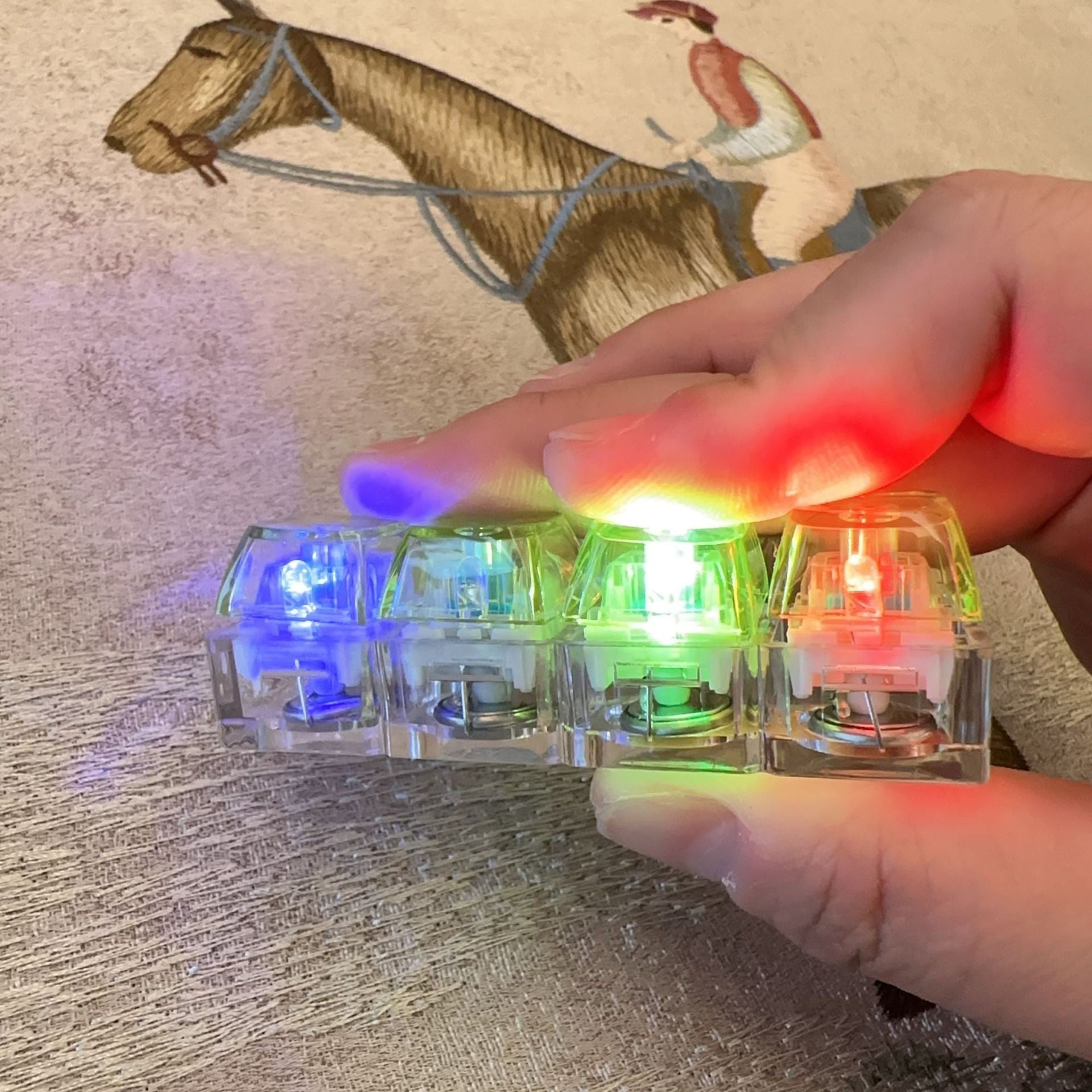 Mechanical Keyboard Key Decompression Keychain Toy