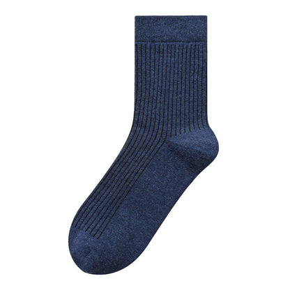 Men's 100% Cotton Mid-Calf Socks – Non-Slip Antibacterial Odour-Resistant 27 Colours